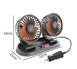 VENTILADOR DOBLE PARA CARRO