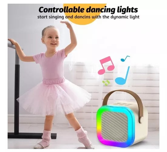 Parlante Karaoke Portatil Con Microfono Bluetooth