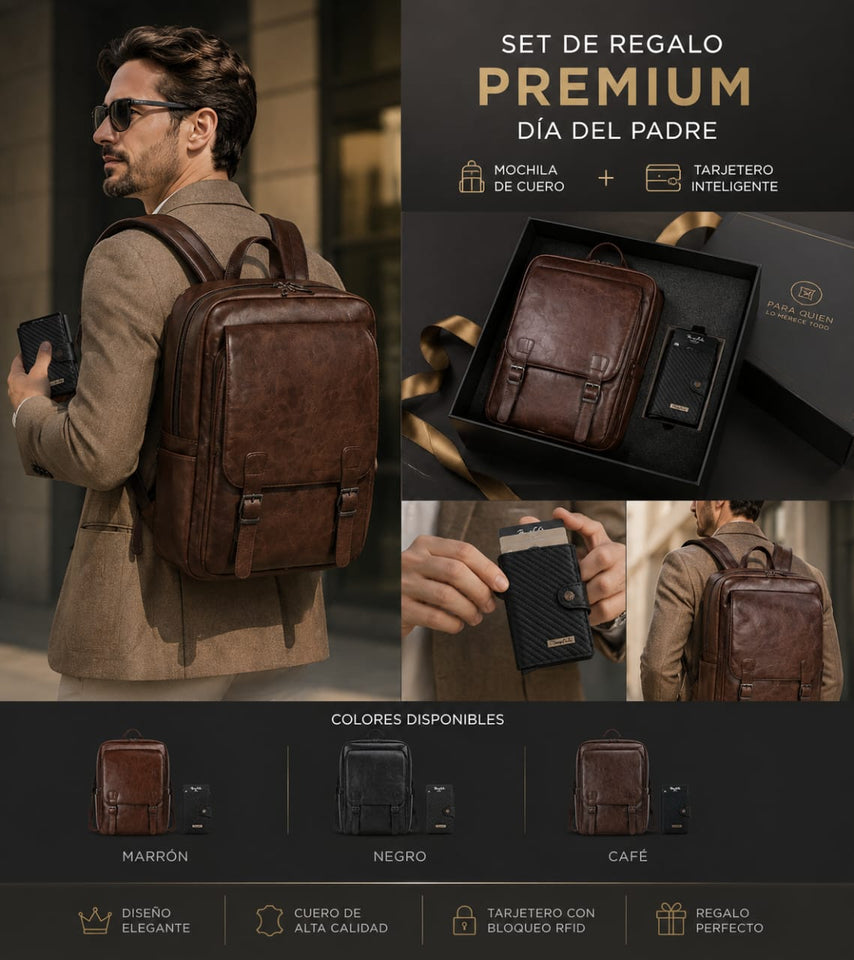 SET DE CUERO PREMIUM VARON