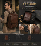 SET DE CUERO PREMIUM VARON