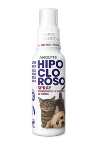 Spray multiusos Anolyte hipocloroso 120 ml para mal aliento y sarro, para curar heridas , para limpiar patitas y orejas.